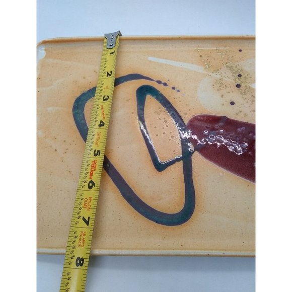 Beautiful Contemporary Modernist Rectangular Dish marked  WM Pulltight TN '03 - Picture 5 of 7